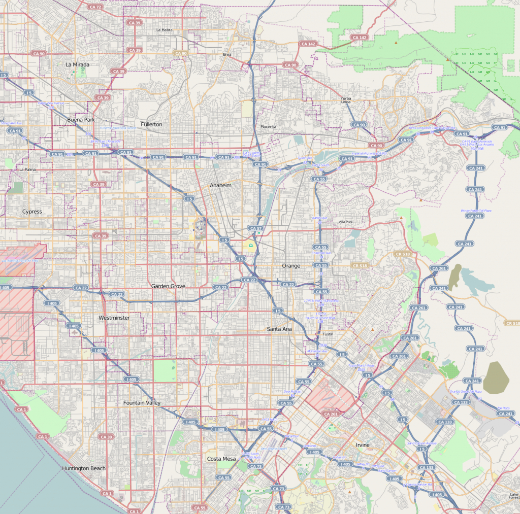 Anaheim Resort - Wikipedia - Map Showing Anaheim California