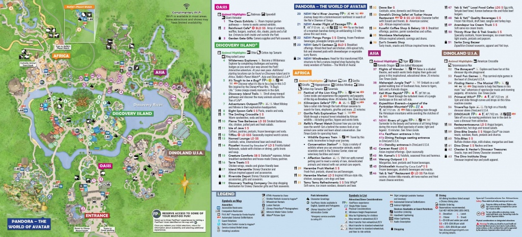 Animal Kingdom Itinerary In 2019 | Disney World | Disney World Map - Disney World Map 2017 Printable