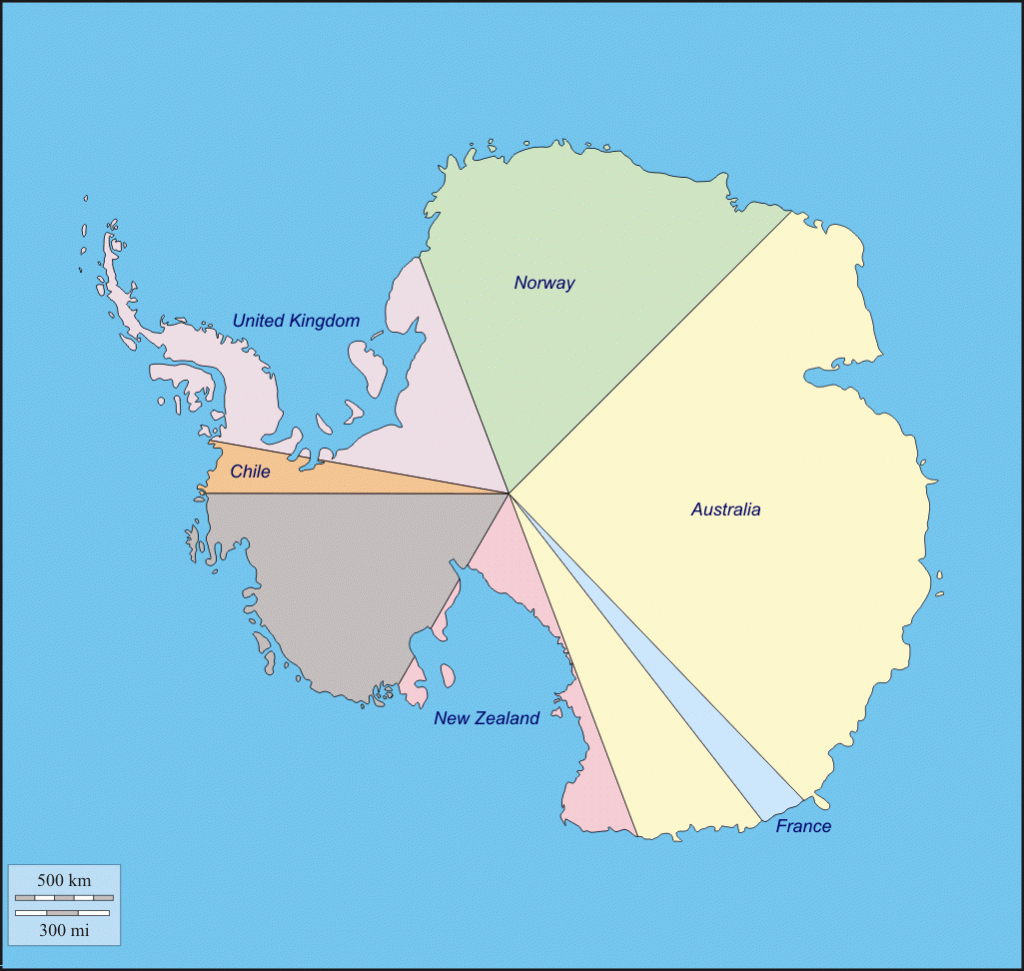 Antarctica Blank Map,map Of Antarctica, Antarctica Travel Map - Antarctica Outline Map Printable