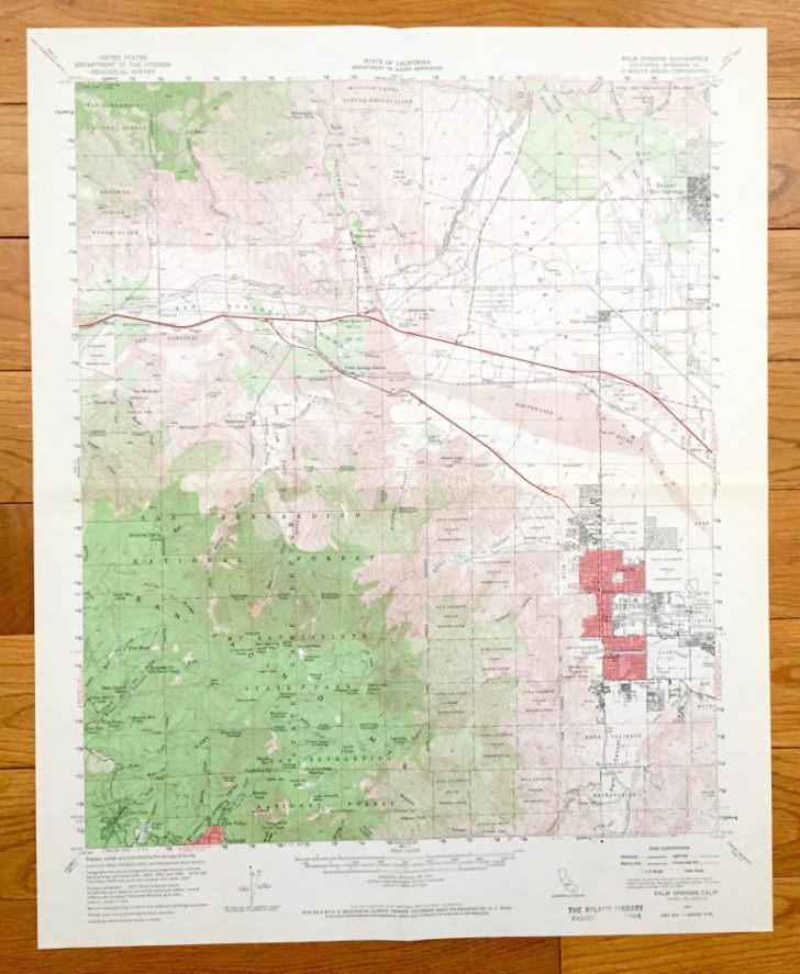 Map Of Palm Springs California And Surrounding Area
