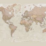 Antique World Map Wallpaper   Printable Children&#039;s Map Of London