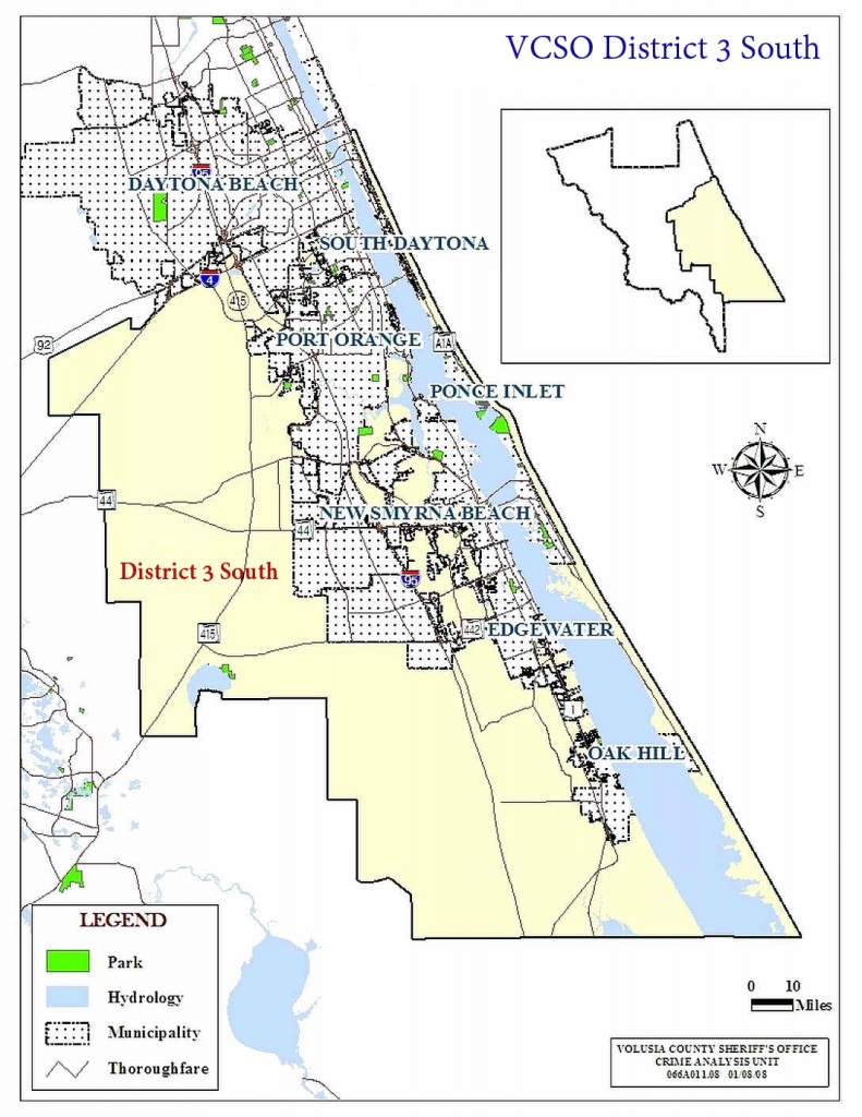 Archived Daily District 3 South Reports - Edgewater Florida Map
