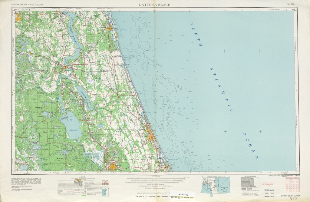 Area Around Daytona Beach In The United States - Full Size | Gifex - Map Of Daytona Beach Florida Area