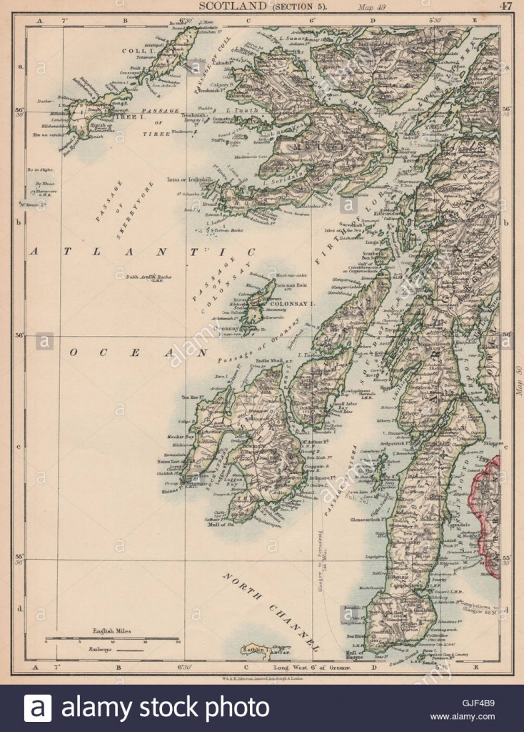 Argyll &amp;amp; Bute. Inner Hebrides. Islay Jura Mull Kintyre Coll Tiree - Printable Map Of Mull