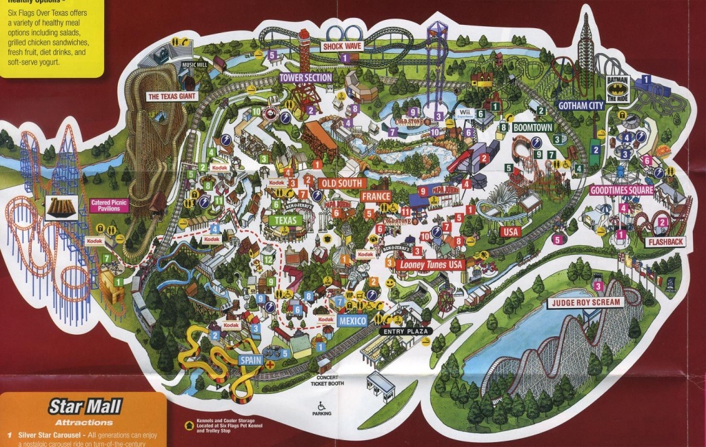 Arlington Tx - Six Flags Over Tx | Texas | Texas Parks, Six Flags, Texas - Printable Six Flags Over Georgia Map