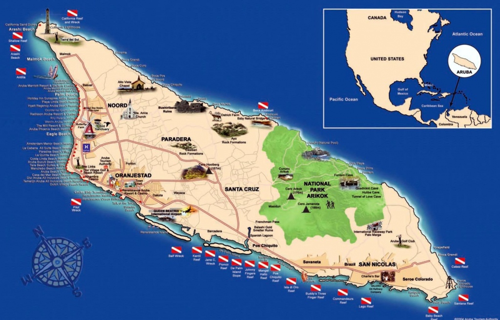 Aruba Maps | Printable Maps Of Aruba For Download - Printable Map Of Aruba