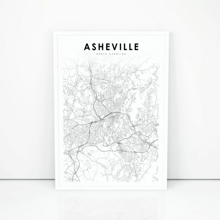 Printable Map Of Asheville Nc