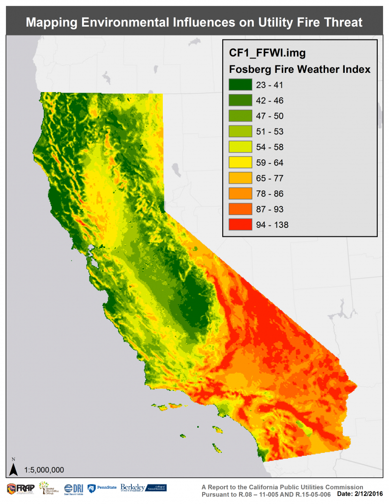 Assessing Extreme Fire Risk For California - Sig - California Wildfire Risk Map