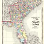 Atlas Of The United States. County Map Of North Carolina, South   Florida North Map