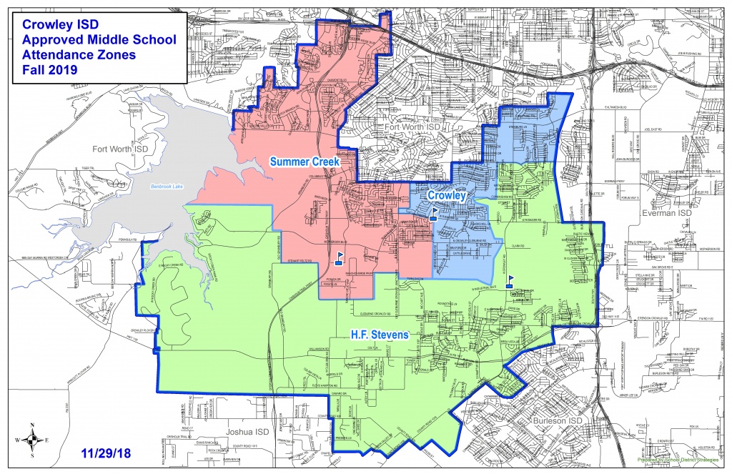 Attendance Zones Home Crowley Texas Map 