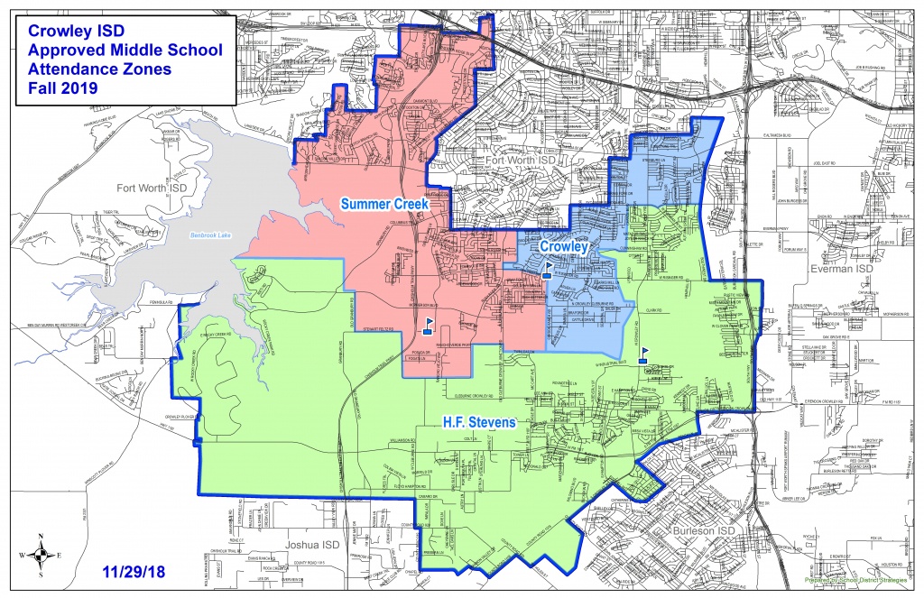 Attendance Zones / Home - Crowley Texas Map