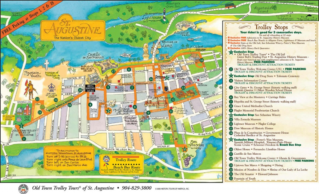 Augustine Florida Map - Map Of Hotels In St Augustine Florida