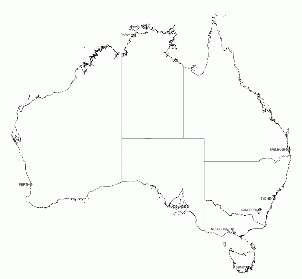 Aust C L Printable Map Of Australia With States 4 - World Wide Maps - Printable Map Of Australia With States