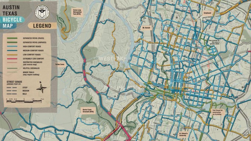 Austin Bike Map - Bike Map Austin (Texas - Usa) - Austin Texas Bike Map