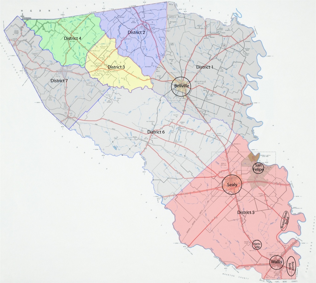 Austin County Txgenweb - Austin County Texas Map