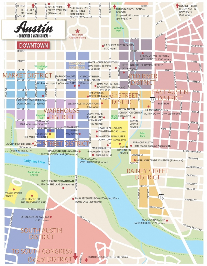 Austin Maps | Texas, U.s. | Maps Of Austin - Printable Map Of Austin