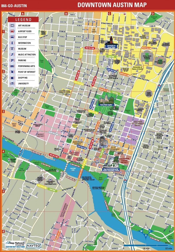 Austin Tourist Attractions Map Stunning Downtown Austin Map - Austin Tx Map Of Texas