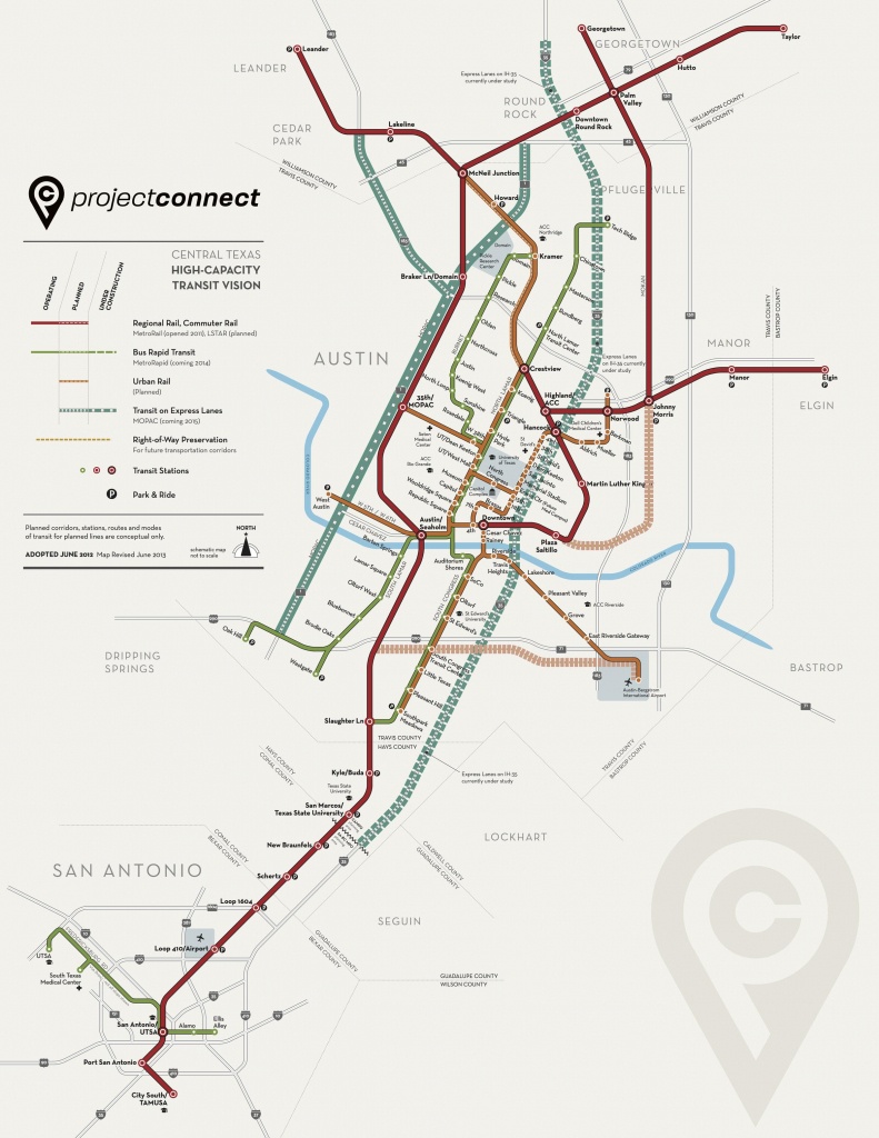 Austin Urban Rail In 7 Maps | Kut - Austin Texas Public Transportation Map