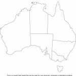 Australia Blank Printable Map, Royalty Free, Aussie, Sydney   Free Printable Map Of Australia