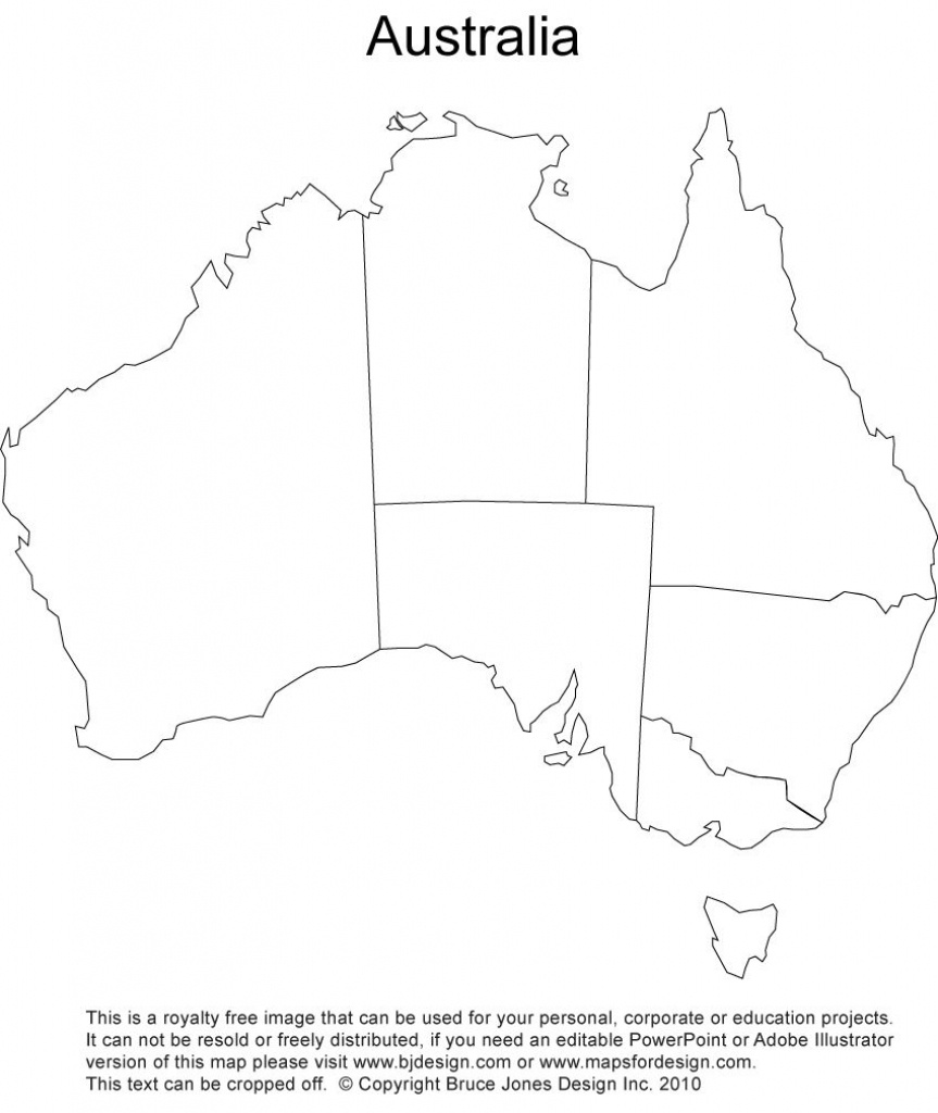 Australia Blank Printable Map, Royalty Free, Aussie, Sydney - Free Printable Map Of Australia