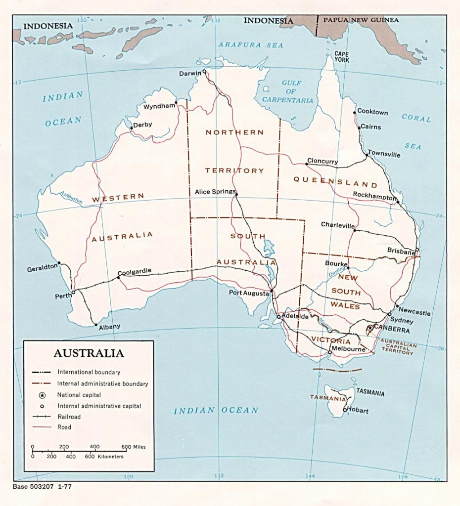 Australia Maps | Printable Maps Of Australia For Download - Printable Map Of Victoria Australia