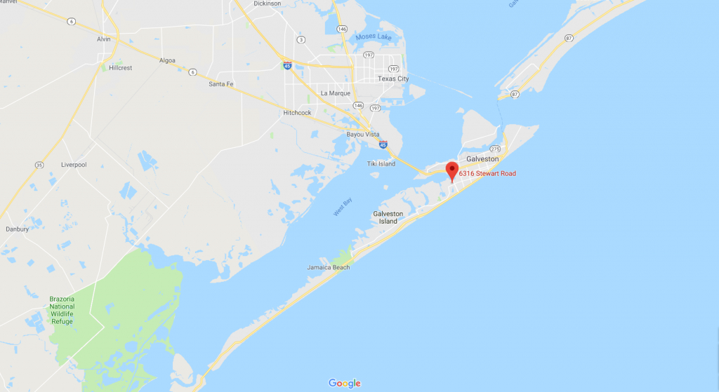 Downtown Galveston Map