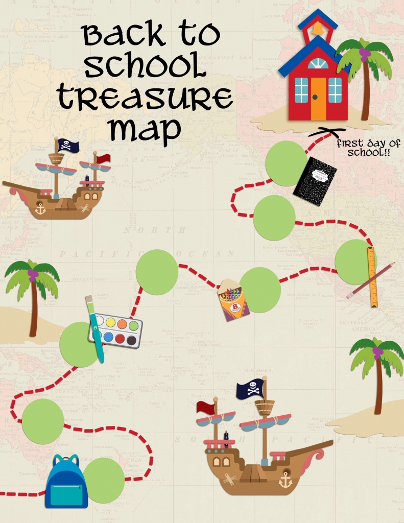 Back To School Treasure Map - Your Everyday Family - Children&amp;amp;#039;s Treasure Map Printable