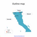 Baja California Map Template   Free Powerpoint Templates   Https Www Map Of California