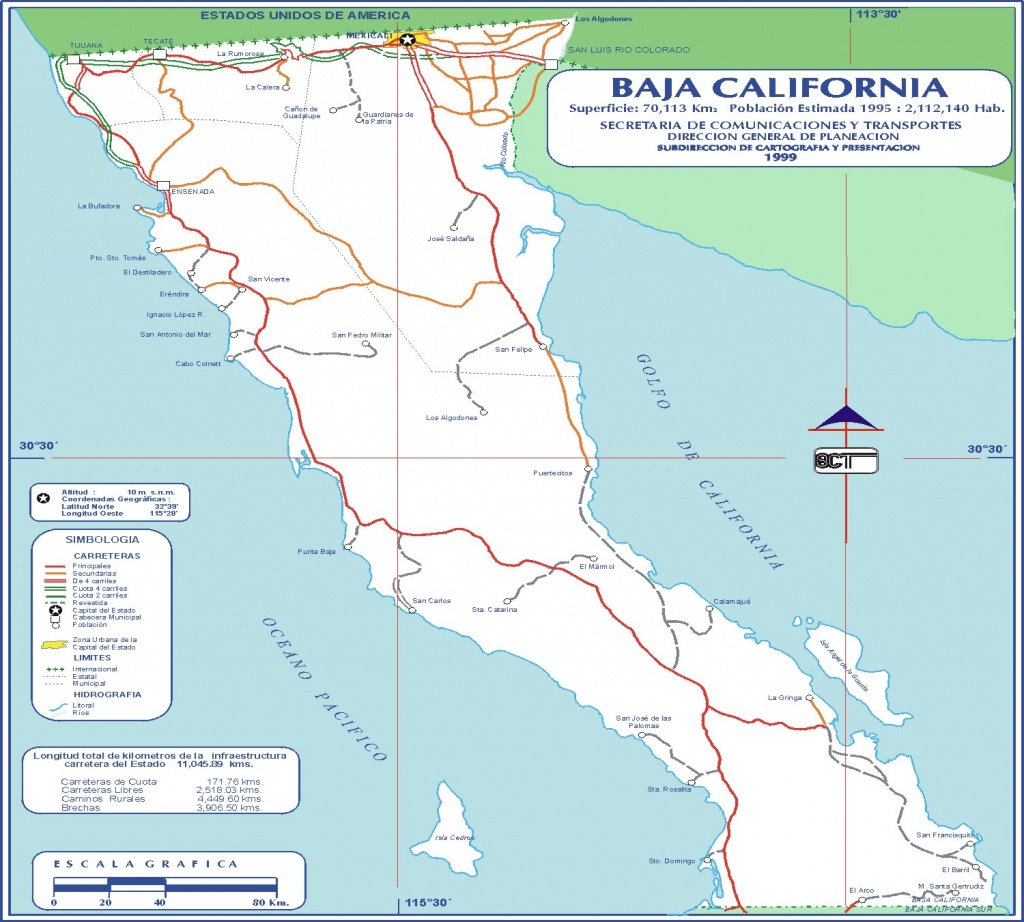 Baja California Road Map Beautiful Baja Mexico Road Map - Diamant - Baja California Road Map