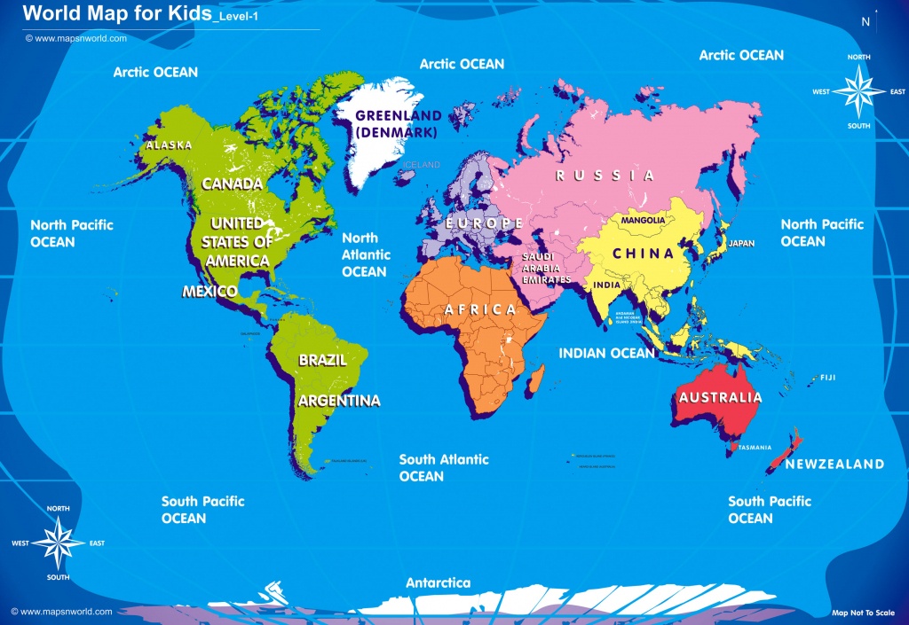 Basic World Map For Kids | Sksinternational - Free Printable World Map For Kids