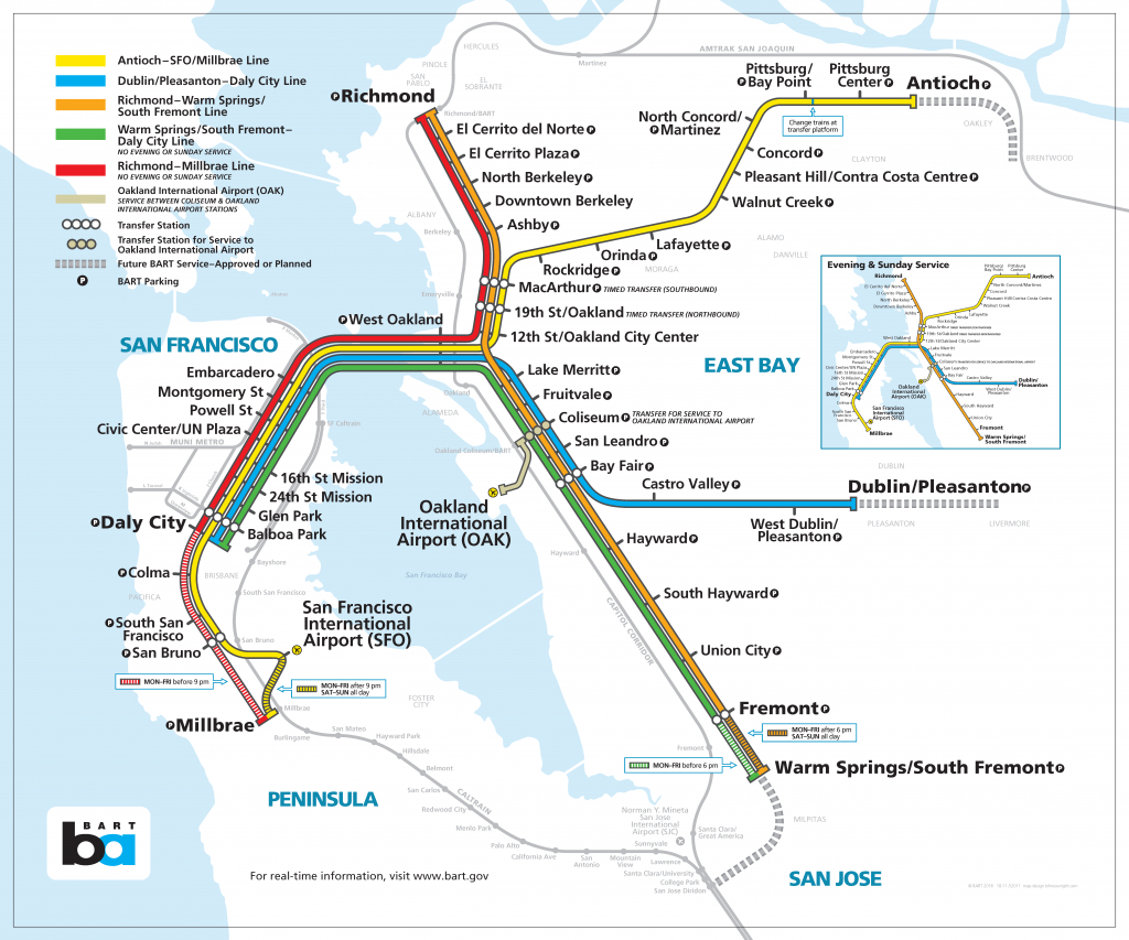 Bay Area Rapid Transit Expansion - Wikipedia - Printable Bart Map
