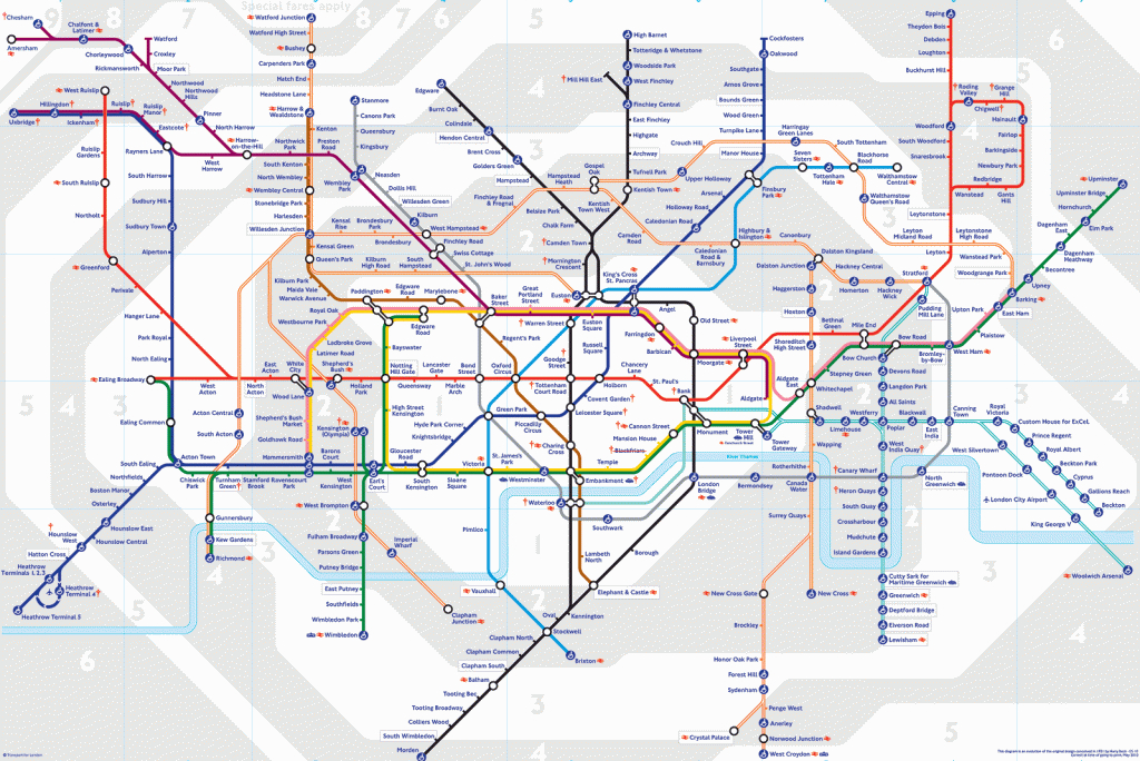 Bbc - London - Travel - London Underground Map - London Tube Map Printable