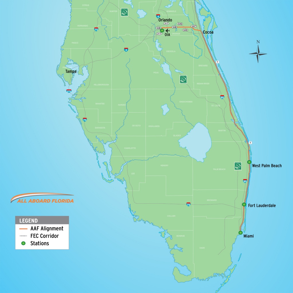 Bbc - Travel - A New Railway Rivals A Glamorous Past - Florida Brightline Map