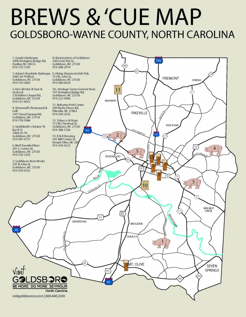 Bbq – Goldsboro Wayne Travel &amp;amp; Tourism - Texas Bbq Trail Map