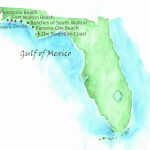 Beaches Of Northwest Florida Map | Southern Vacation Rentals   Map Of Florida Beaches