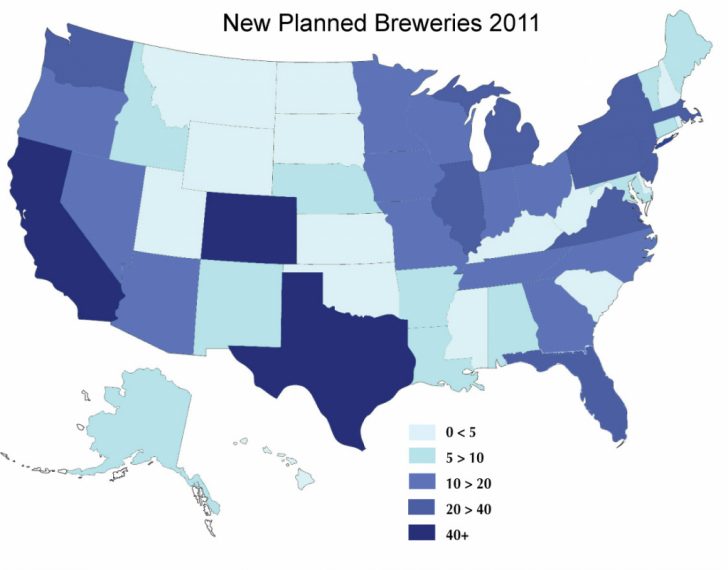 Texas Breweries Map