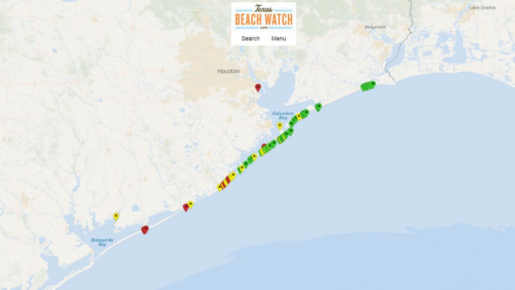 Before You Head To Beach: Elevated Levels Of Fecal Matter - Crystal Beach Texas Map