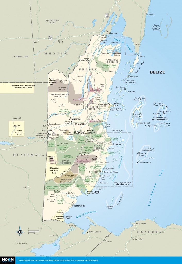 Belize | Getting Ready For Retirement | Map Of Belize, Belize - Printable Map Of Belize
