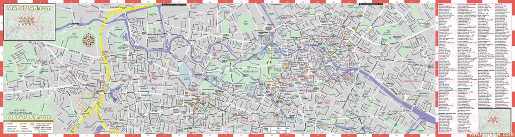 Berlin Maps - Top Tourist Attractions - Free, Printable City Street Map - Free Printable City Street Maps