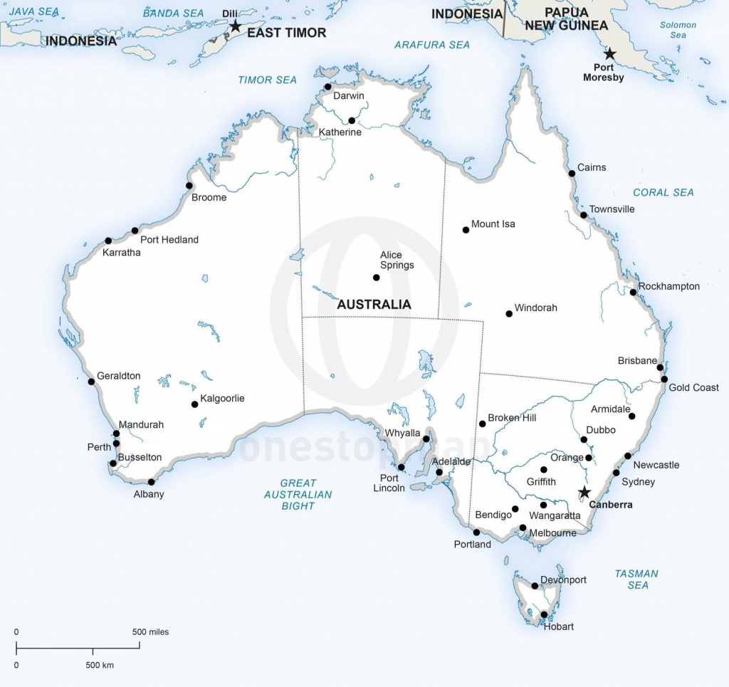 Best Photos Of Australia Map Printable Outline In With States And - Printable Map Of Australia With States And Capital Cities
