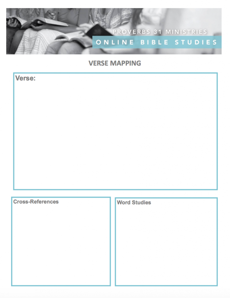 Bible Study Skills: Verse Mapping | Devotionscripturebiblestudy - Verse Mapping Printable