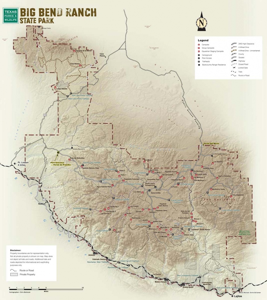 Big Bend Ranch State Park — Texas Parks &amp;amp; Wildlife Department - Lajitas Texas Map