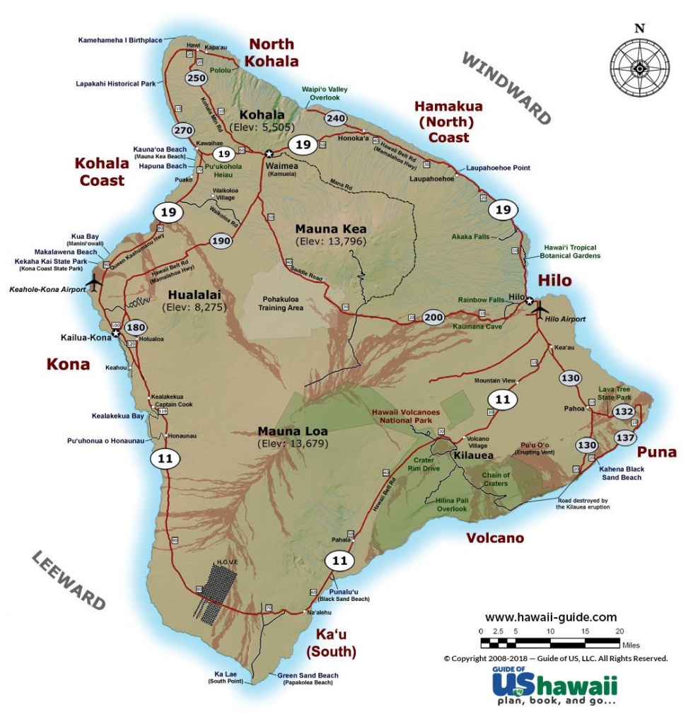 Big Island Of Hawaii Maps - Big Island Map Printable