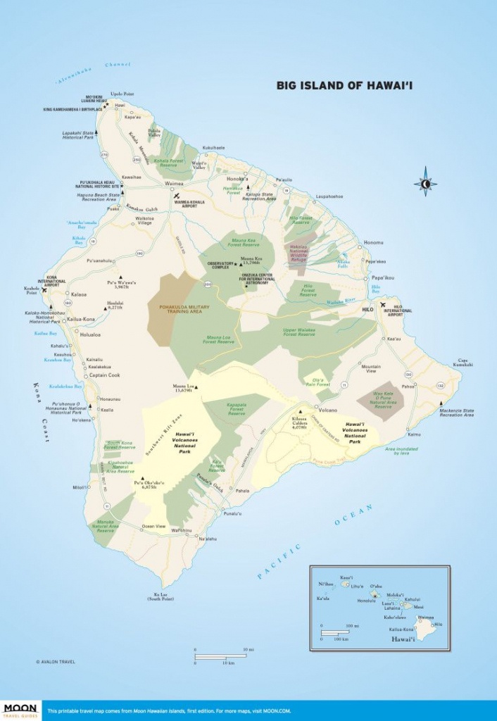 Big Island Of Hawai&rsquo;i | Scenic Travel | Hawaii Volcanoes National - Printable Road Map Of Kauai