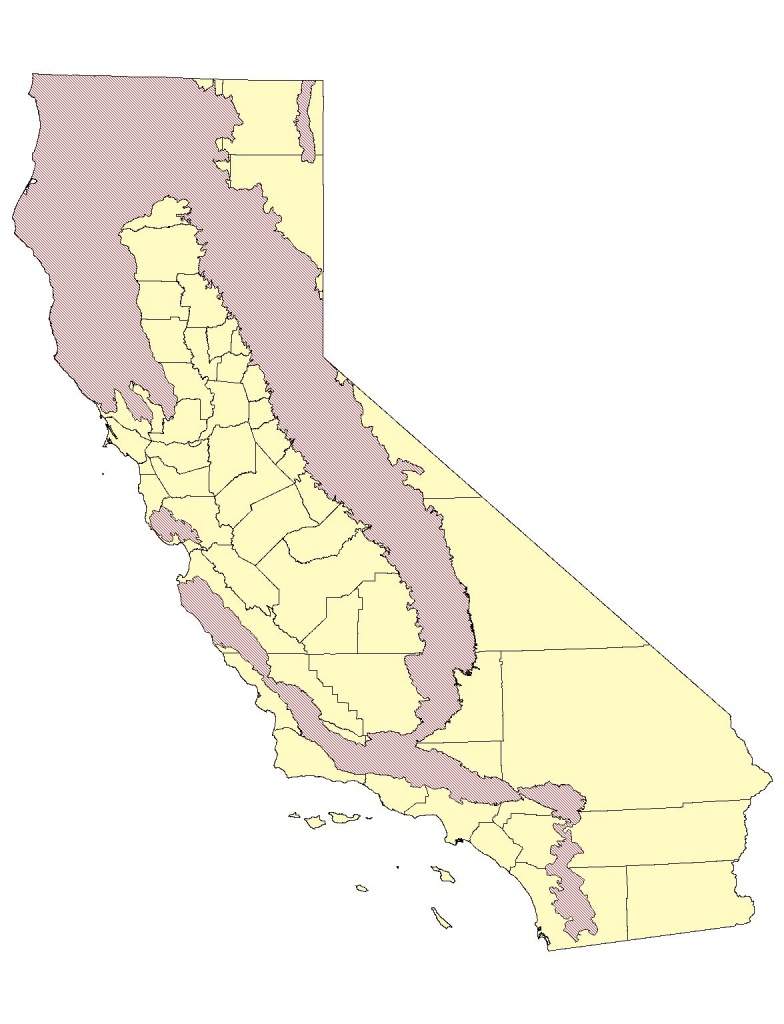 Biogeography Of Black Bears - Bears In California Map