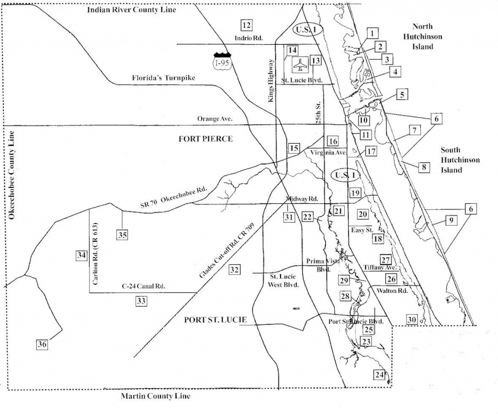 Birdwatching Areas In St Lucie County Florida Map - St Lucie County - Florida Map With Port St Lucie