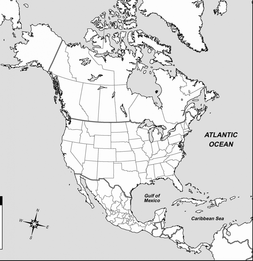 Black And White Map Of North America Printable Canada City - Map Of Canada Black And White Printable