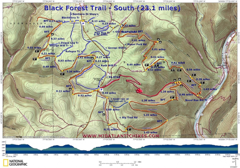 Black Forest Trail - Printable Hiking Maps