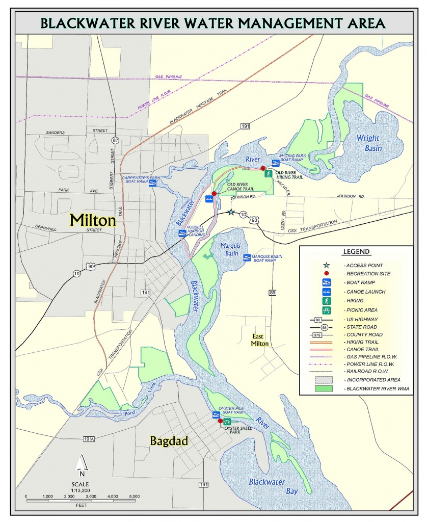 Blackwater River | Northwest Florida Water Management District - Coldwater Creek Florida Map