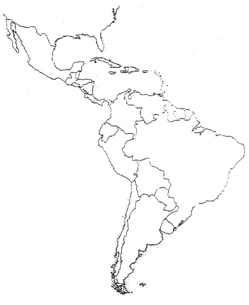 Blank Latin America Map Quiz | Social Studies | Latin America Map - Central America Map Quiz Printable